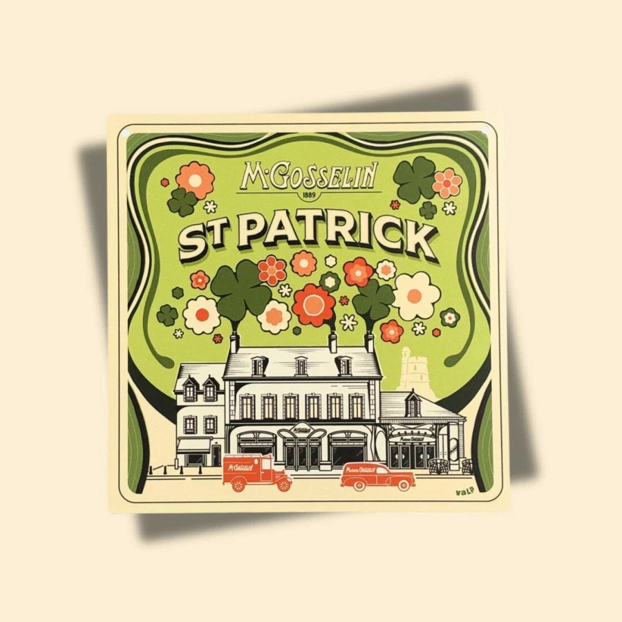 Plaque en métal édition St Patrick